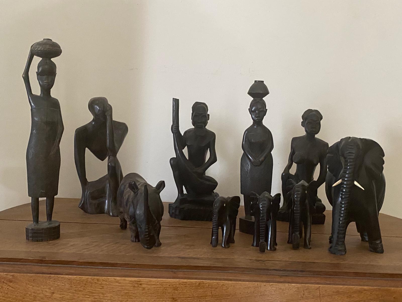 Photo : Statut Africaine en bois d'ebene
